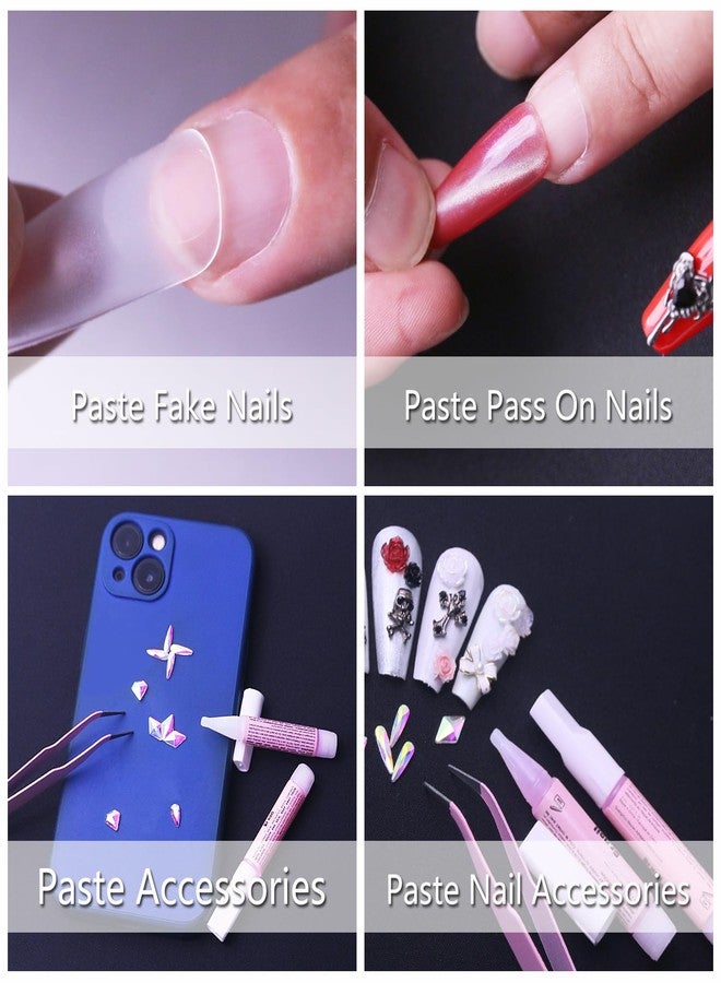 Dr.nail 20 Pcs Nail Glue Set for Acrylic Press On Nails Tip Super Strong Glue for Fake Nails Professional Adhesive Super Bond Fast Drying Glues Long Lasting 0.07oz No Need for UV Lamp - Image 5